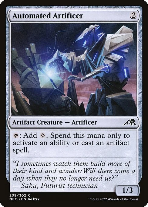 Automated Artificer, carta Magic di tipo Artifact Creature — Artificer illustrata da Izzy
