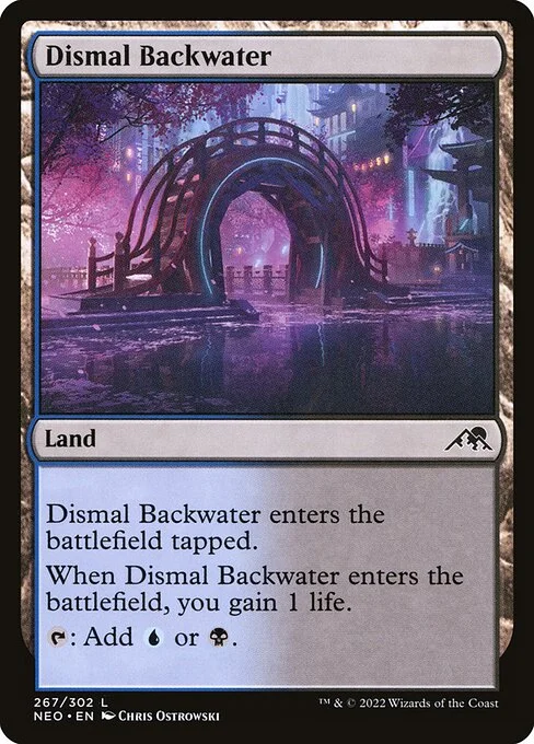 Dismal Backwater, carta Magic di tipo Land illustrata da Chris Ostrowski