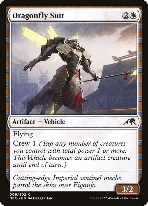 Dragonfly Suit, carta Magic di tipo Artifact — Vehicle illustrata da Darren Tan