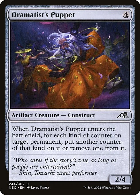 Dramatist's Puppet, carta Magic di tipo Artifact Creature — Construct illustrata da Livia Prima