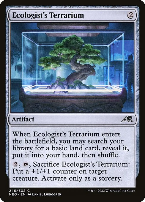 Ecologist's Terrarium, carta Magic di tipo Artifact illustrata da Daniel Ljunggren