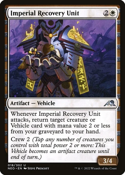 Imperial Recovery Unit, carta Magic di tipo Artifact — Vehicle illustrata da Steve Prescott