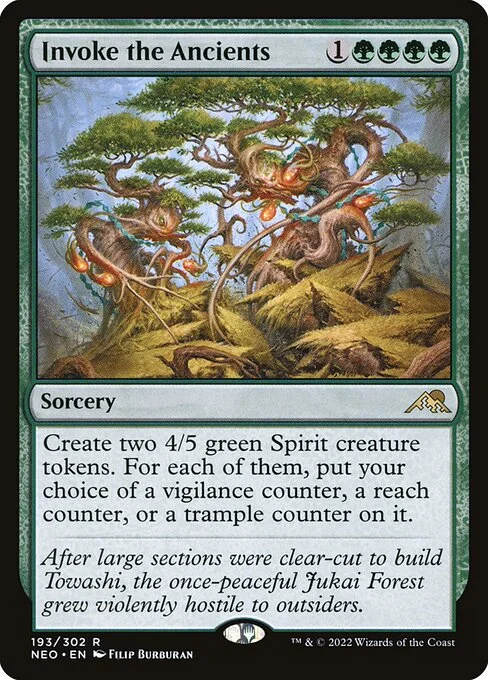 Invoke the Ancients, carta Magic di tipo Sorcery illustrata da Filip Burburan