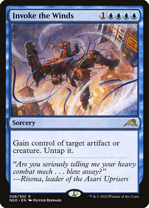Invoke the Winds, carta Magic di tipo Sorcery illustrata da Olivier Bernard
