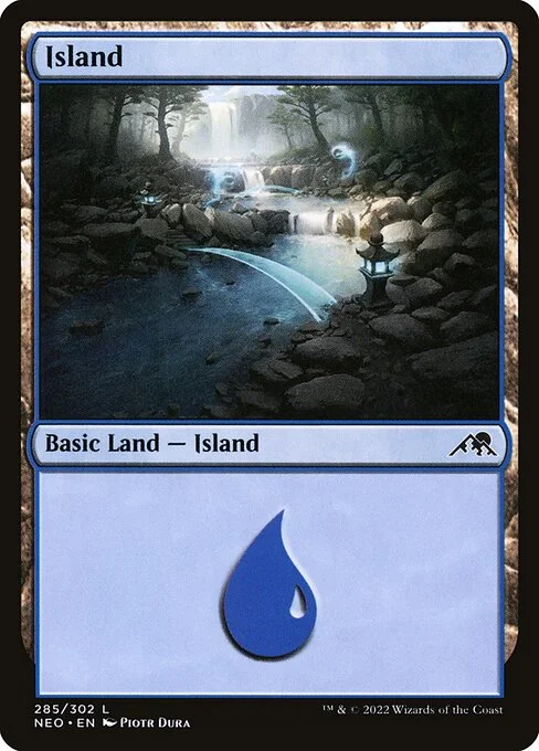Island, carta Magic di tipo Basic Land — Island illustrata da Piotr Dura