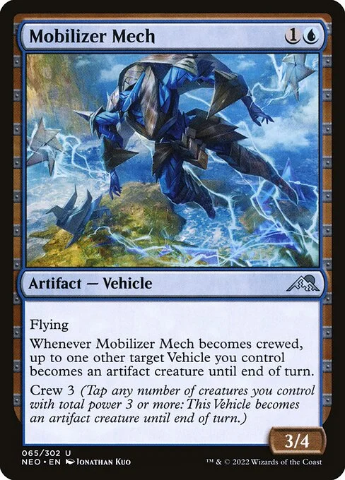 Mobilizer Mech, carta Magic di tipo Artifact — Vehicle illustrata da Jonathan Kuo