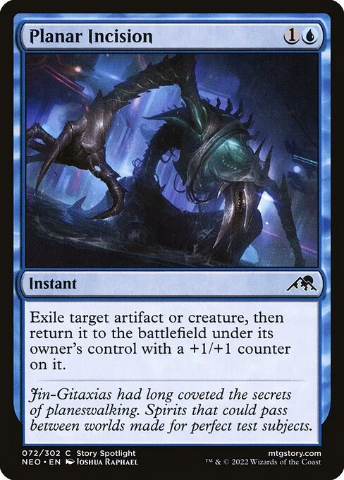Planar Incision, carta Magic di tipo Instant illustrata da Joshua Raphael