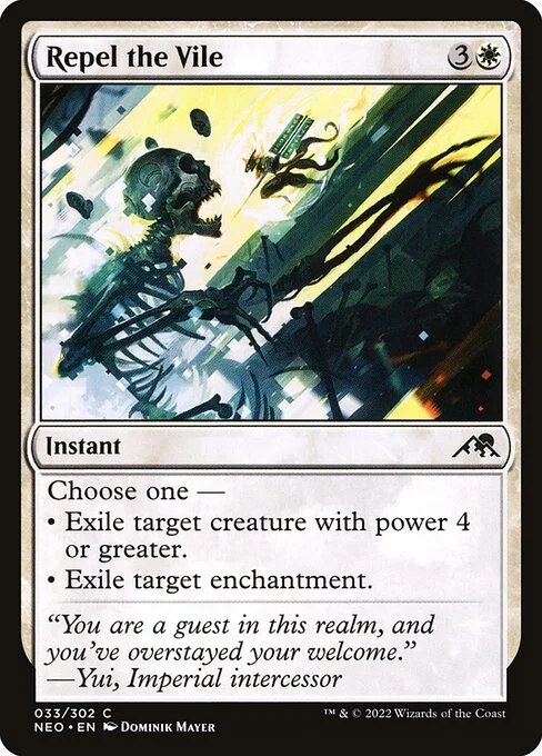 Repel the Vile, carta Magic di tipo Instant illustrata da Dominik Mayer