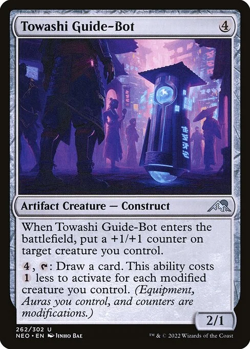 Towashi Guide-Bot, carta Magic di tipo Artifact Creature — Construct illustrata da Jinho Bae