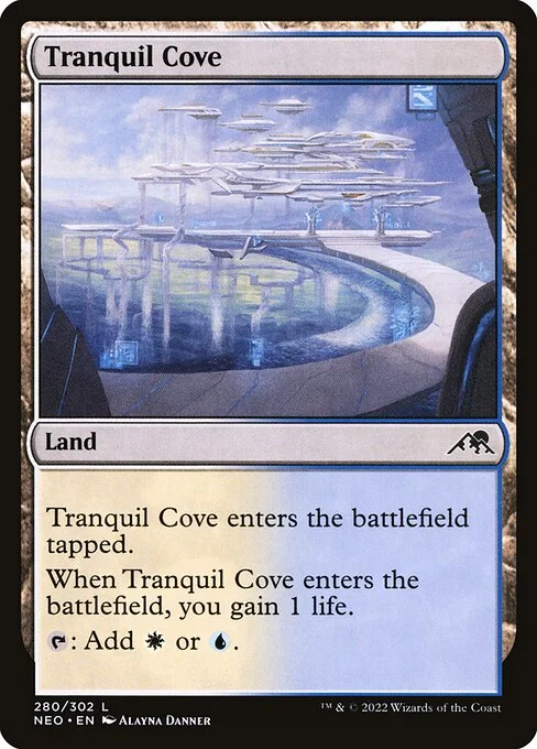 Tranquil Cove, carta Magic di tipo Land illustrata da Alayna Danner