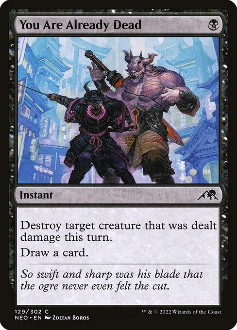 You Are Already Dead, carta Magic di tipo Instant illustrata da Zoltan Boros