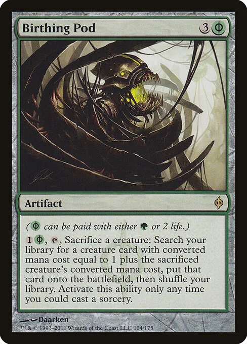 Birthing Pod, carta Magic di tipo Artifact illustrata da Daarken