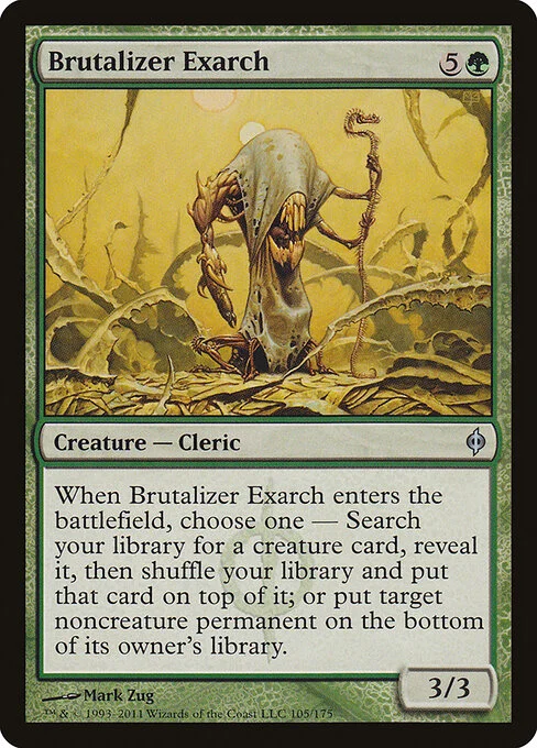 Brutalizer Exarch, carta Magic di tipo Creature — Phyrexian Cleric illustrata da Mark Zug