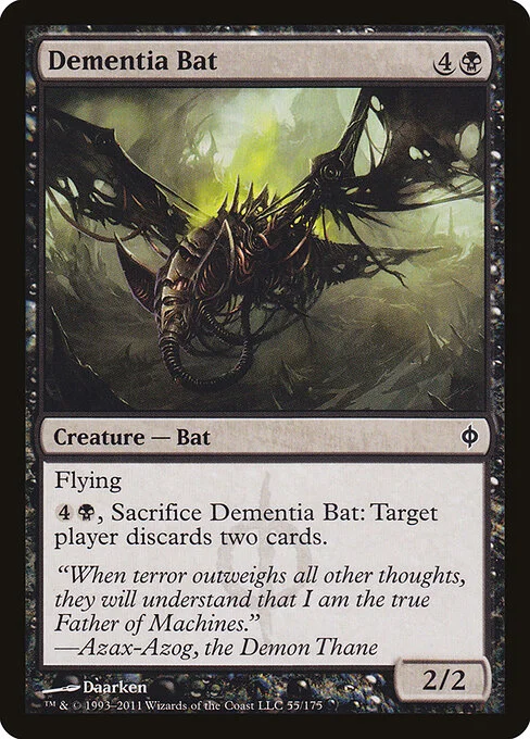 Dementia Bat, carta Magic di tipo Creature — Phyrexian Bat illustrata da Daarken