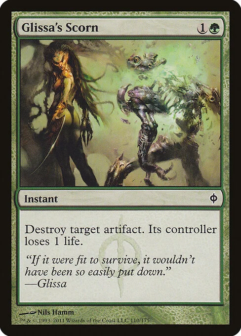 Glissa's Scorn, carta Magic di tipo Instant illustrata da Nils Hamm