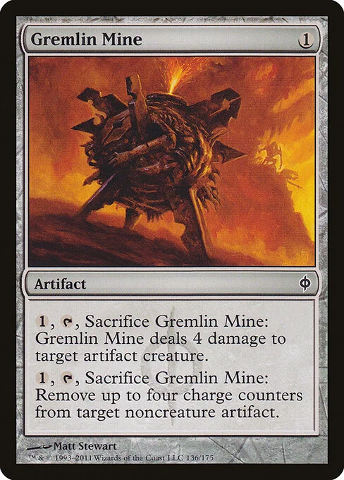 Gremlin Mine, carta Magic di tipo Artifact illustrata da Matt Stewart