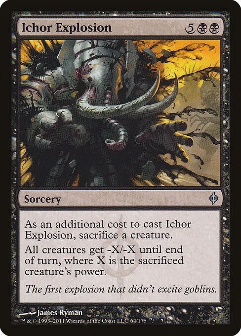 Ichor Explosion, carta Magic di tipo Sorcery illustrata da James Ryman
