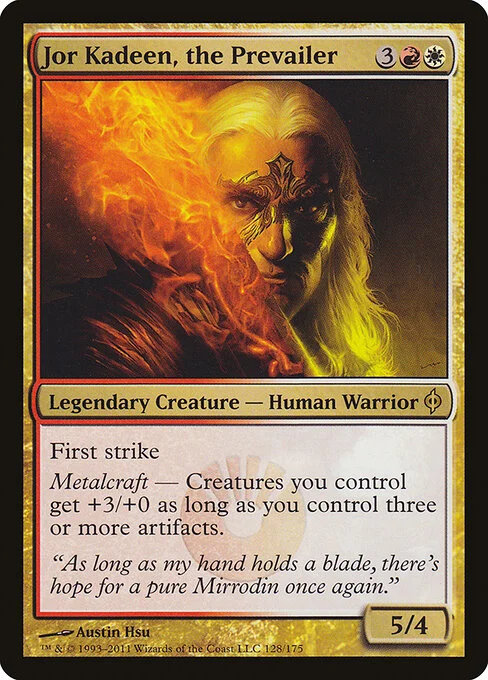 Jor Kadeen, the Prevailer, carta Magic di tipo Legendary Creature — Human Warrior illustrata da Austin Hsu