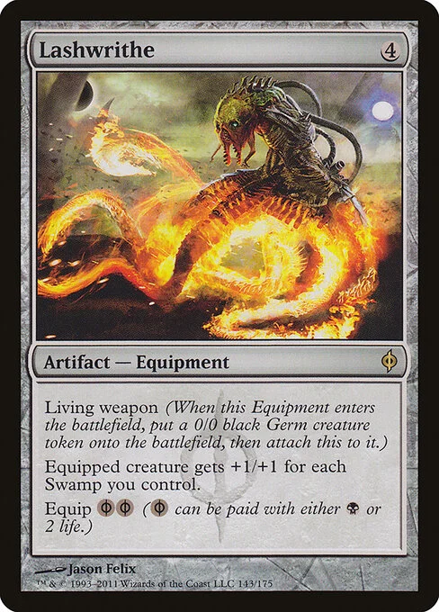 Lashwrithe, carta Magic di tipo Artifact — Equipment illustrata da Jason Felix