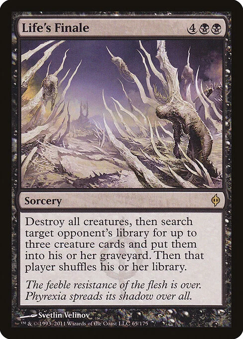 Life's Finale, carta Magic di tipo Sorcery illustrata da Svetlin Velinov