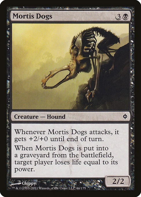 Mortis Dogs, carta Magic di tipo Creature — Phyrexian Dog illustrata da Chippy