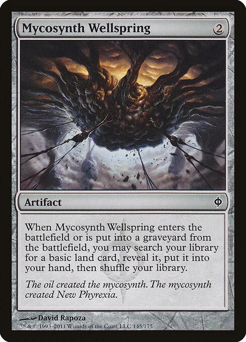 Mycosynth Wellspring, carta Magic di tipo Artifact illustrata da David Rapoza