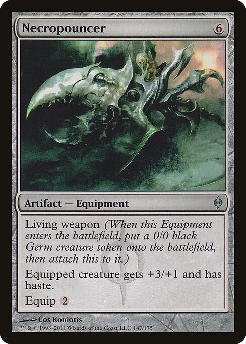Necropouncer, carta Magic di tipo Artifact — Equipment illustrata da Cos Koniotis