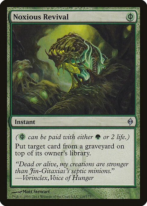 Noxious Revival, carta Magic di tipo Instant illustrata da Matt Stewart