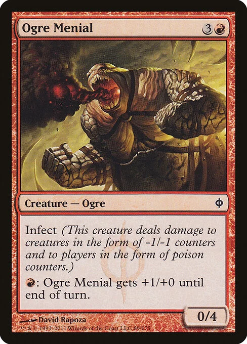Ogre Menial, carta Magic di tipo Creature — Phyrexian Ogre illustrata da David Rapoza