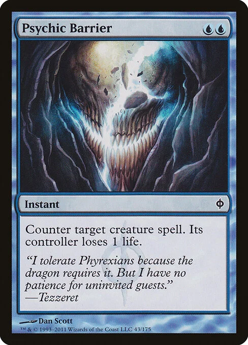 Psychic Barrier, carta Magic di tipo Instant illustrata da Dan Murayama Scott