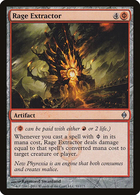 Rage Extractor, carta Magic di tipo Artifact illustrata da Raymond Swanland