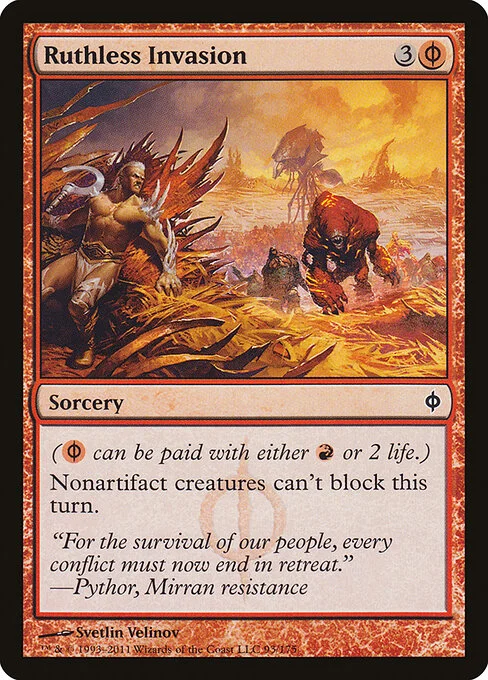 Ruthless Invasion, carta Magic di tipo Sorcery illustrata da Svetlin Velinov