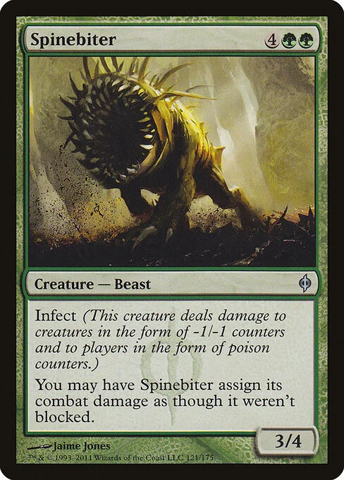 Spinebiter, carta Magic di tipo Creature — Phyrexian Beast illustrata da Jaime Jones