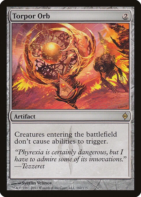 Torpor Orb, carta Magic di tipo Artifact illustrata da Svetlin Velinov