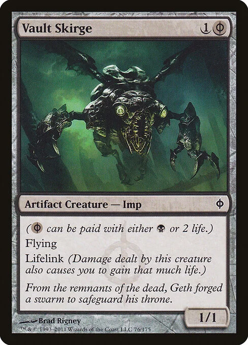 Vault Skirge, carta Magic di tipo Artifact Creature — Phyrexian Imp illustrata da Brad Rigney