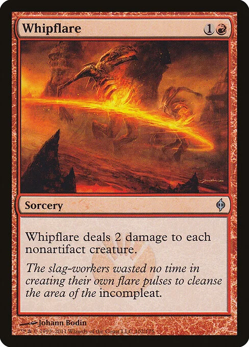 Whipflare, carta Magic di tipo Sorcery illustrata da Johann Bodin