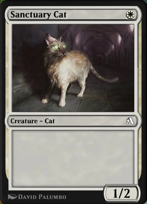 Sanctuary Cat, carta Magic di tipo Creature — Cat illustrata da David Palumbo