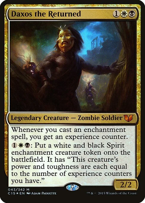 Daxos the Returned, carta Magic di tipo Legendary Creature — Zombie Soldier illustrata da Adam Paquette