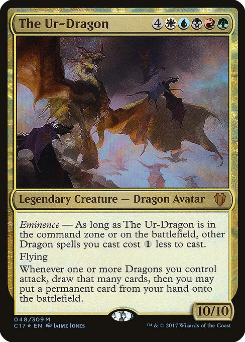 The Ur-Dragon, carta Magic di tipo Legendary Creature — Dragon Avatar illustrata da Jaime Jones
