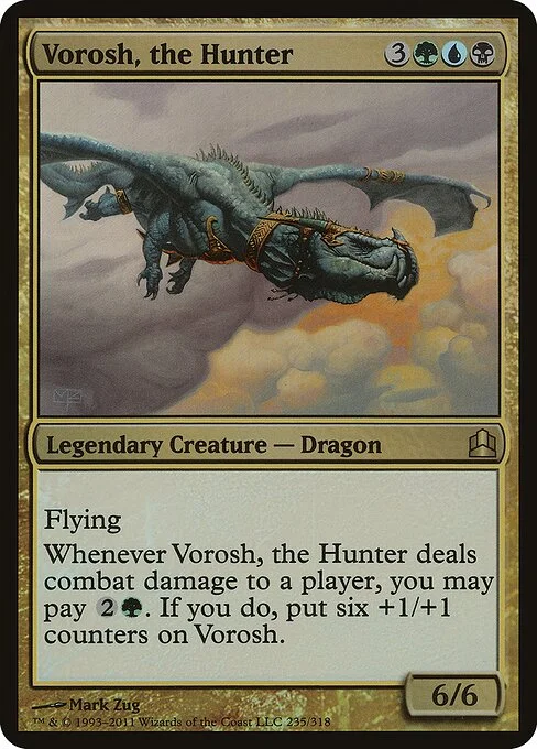Vorosh, the Hunter, carta Magic di tipo Legendary Creature — Dragon illustrata da Mark Zug