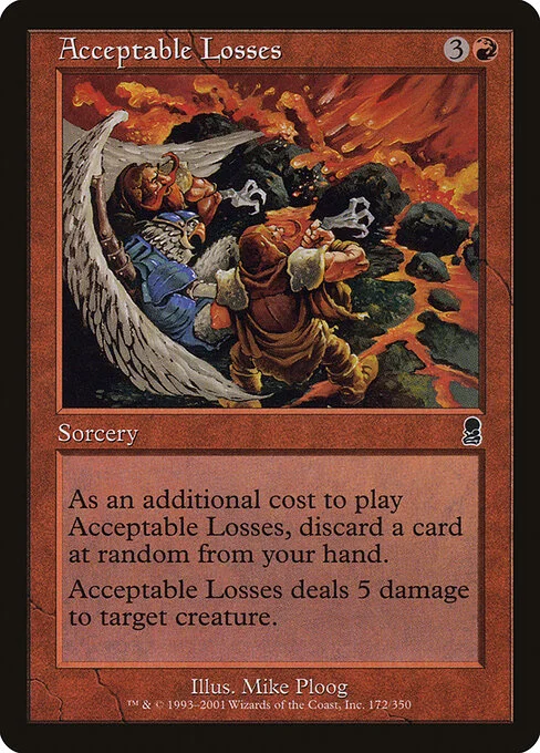Acceptable Losses, carta Magic di tipo Sorcery illustrata da Mike Ploog