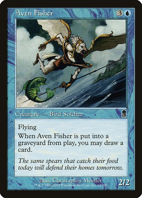 Aven Fisher, carta Magic di tipo Creature — Bird Soldier illustrata da Christopher Moeller