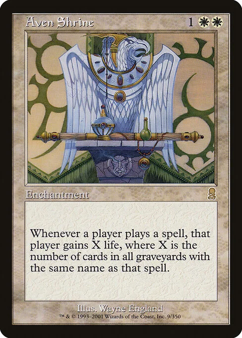 Aven Shrine, carta Magic di tipo Enchantment illustrata da Wayne England