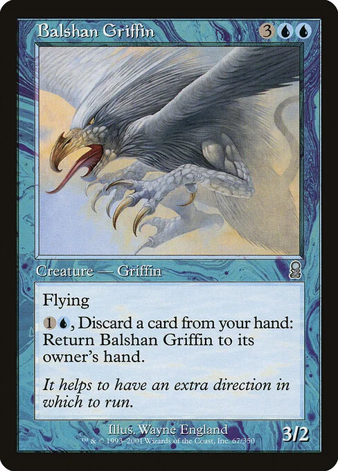 Balshan Griffin, carta Magic di tipo Creature — Griffin illustrata da Wayne England