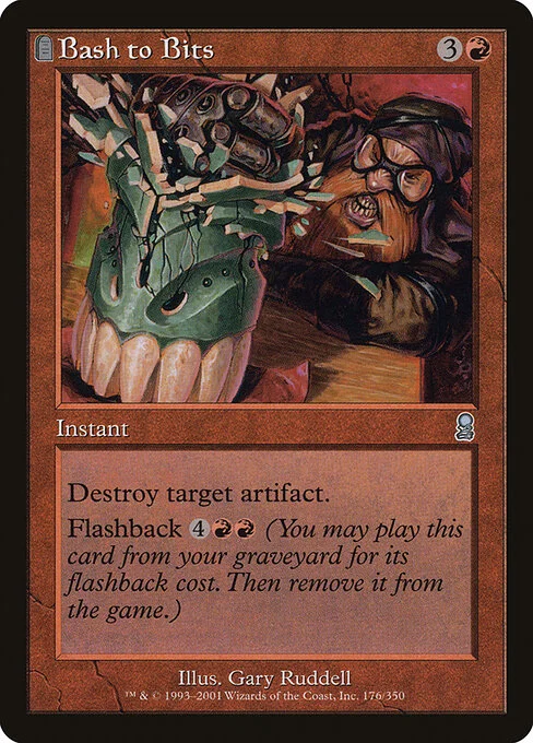 Bash to Bits, carta Magic di tipo Instant illustrata da Matt Cavotta