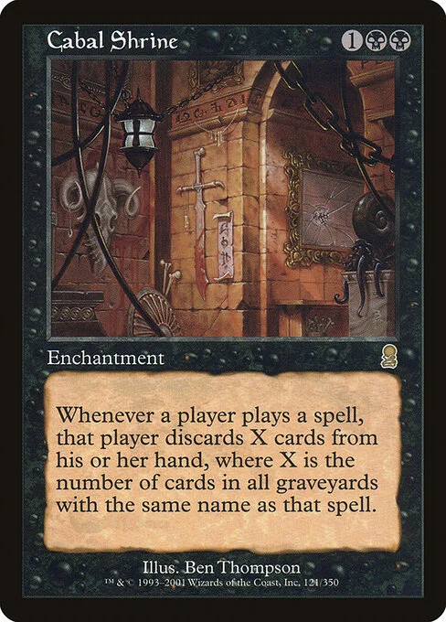 Cabal Shrine, carta Magic di tipo Enchantment illustrata da Ben Thompson