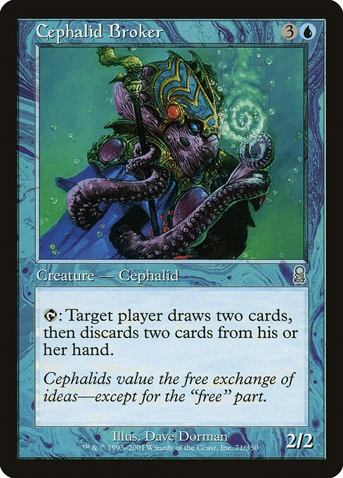 Cephalid Broker, carta Magic di tipo Creature — Octopus illustrata da Dave Dorman