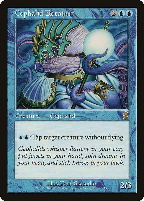 Cephalid Retainer, carta Magic di tipo Creature — Octopus illustrata da Tony Szczudlo