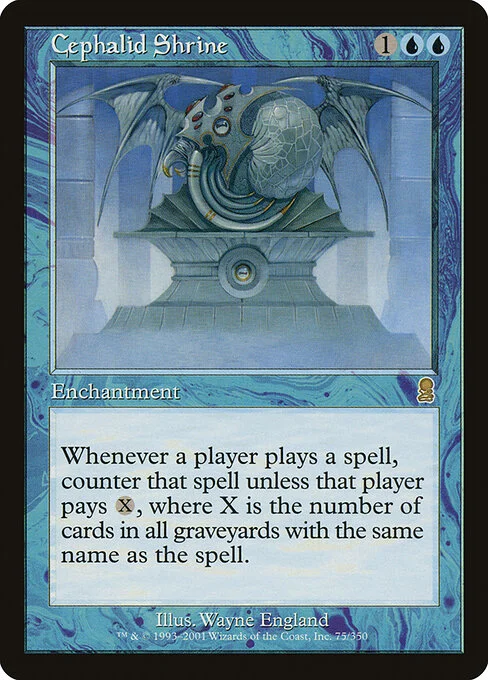 Cephalid Shrine, carta Magic di tipo Enchantment illustrata da Wayne England