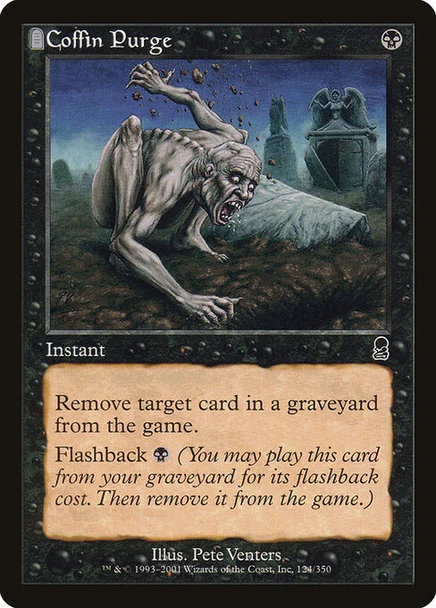 Coffin Purge, carta Magic di tipo Instant illustrata da Pete Venters